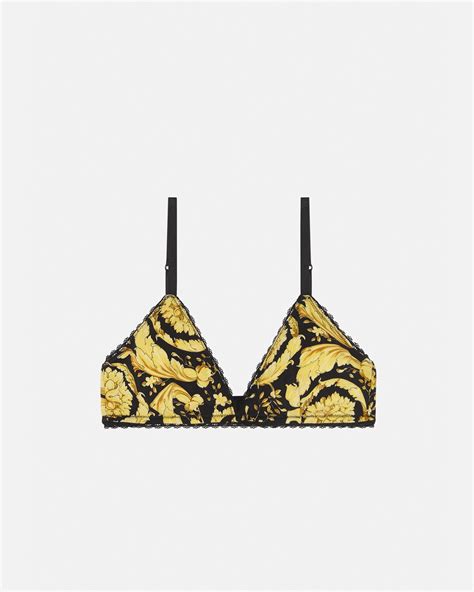 Versace Barocco Triangle Bralette for Women 